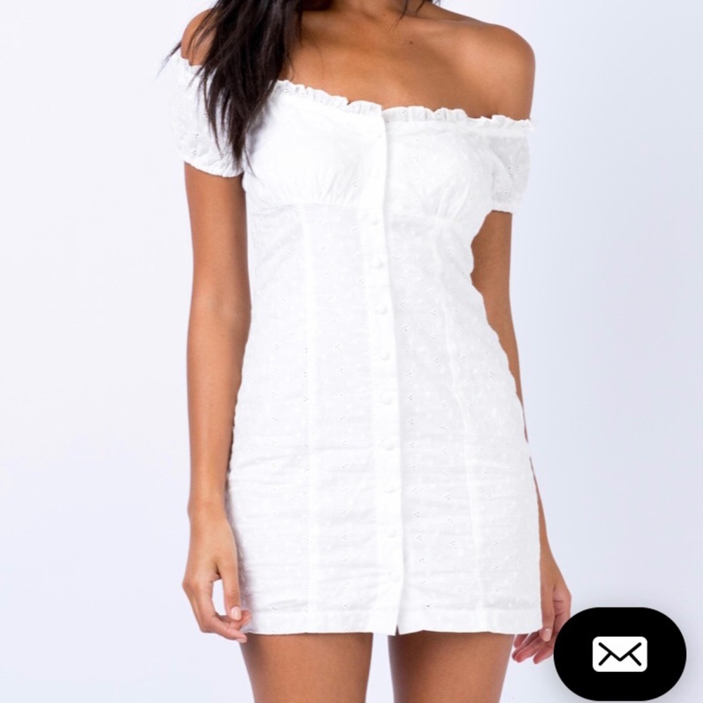 Princess Polly white mini dress